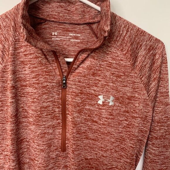 Under Armour Heat Gear Loose Fit 1/4 Zip Long Sleeve Shirt - Picture 2 of 6